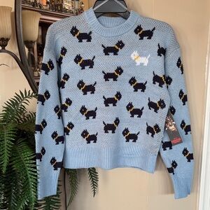 Brand New Netflix Stranger Things Scottie Dog Blue Sweater Erica Season 5
